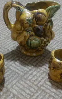 پارچ و لیوان سفالی