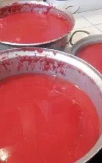 برای شما رب می پزیم  آب گوجه از شما پخت رب با ما