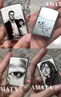 فندک با حک لیزری دلخواه / فقط ۷۹۹ تومن