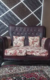 مبل ۷ نفره نیمه چرم