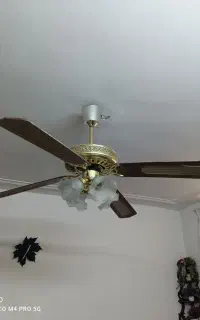 پنکه سقفی بسیار زیبا لوستری خارجی سالم
