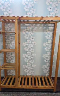 چوب لباسی ایستاده تمام چوب با کیفیت