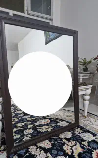 آینه دور چوب