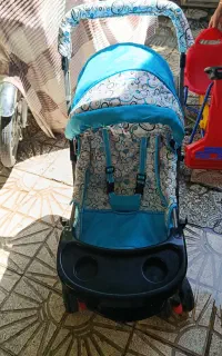 کالسکه آبی خوش رنگ