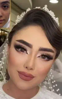 میکاپ شنیون عروس با قیمت اقتصادی