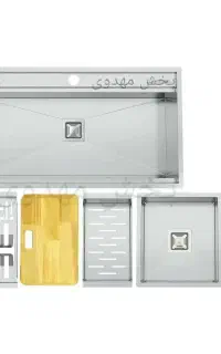 سینک استیل دستساز سایز 90 مارک اکسس هود مدلD۷۴