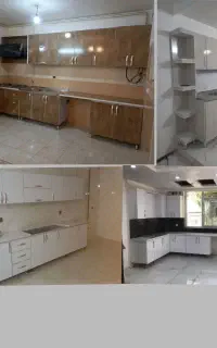 کابینت بدنه فلز و درب چوب