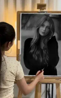 طراحی چهره/نقاشی/طراحی های دانشگاهی/اسکیس