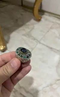 فروش ۹ عدد انگشتر و یک عدد زنجیر و نگین
