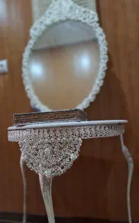 آینه شمعدان نقره