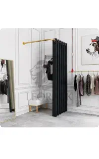 اتاق پرو پرده ای سیارنونو Lشکل نصف قیمت پرده مخمل