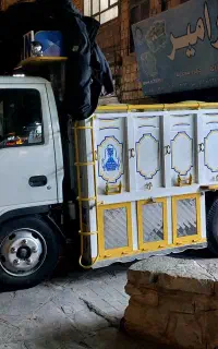 جا به جایی بار ، حمل بار ، ایسوزو 3 تن