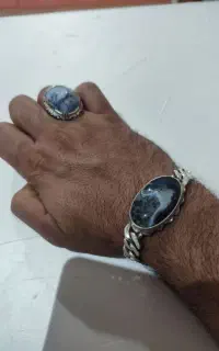 ست دستبند و انگشتر شجر رکاب زنجان دست ساز
