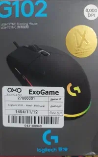 موس لاجیتیک logitech g102 lightsync