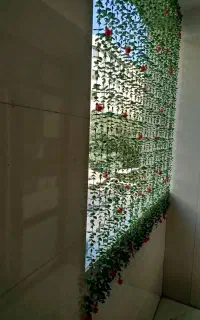 گل مصنوعی پرده ای برا تراس آشپزخانه راهرو