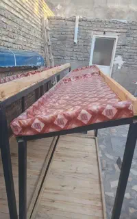 میز چرخدار وثابت برا میوه فروشی تازه
