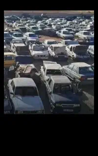 پیکان سواری اسقاط فرسوده اوراقی موتور خاموش
