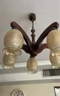لوستر چوبی