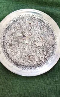 سینی مسی قلم زنی25در25