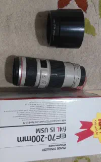 لنز canon 70 200 f4 لرزشگیر دار