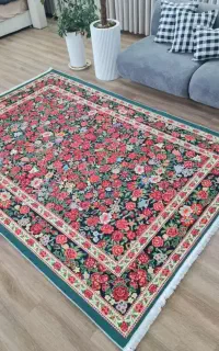 فرشینه طرح گل بهاری  ۶ متری کد u120