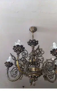 فروش لوستر قدیمی سنگین 2 عدد