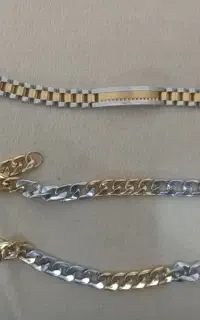 دستبند رولکس تاج و گردنبد استیل