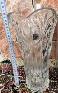 گلدان کریستال اصل ژاپن، قیچی مرغ، قابلمه استیل
