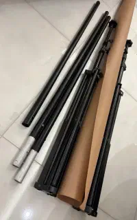 پایه پرتابل و فون پارچه ای شطرنجی
