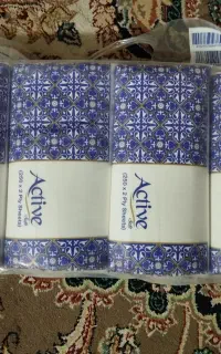 دستمال کاغذی اکتیو 250 برگی دولایه قیمت قدیم