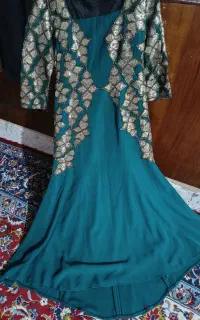 لباس مجلسی فیروزه ای