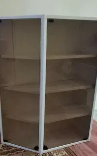 کابینت درب شیشه وبترینی 2عدد