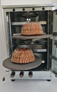 کیک پز و کروسان پز گازی تک و دو چدن
