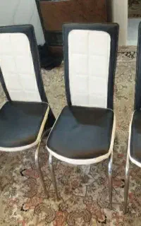 صندلی پایه فلزی ،چرم