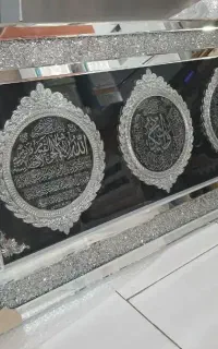 تابلو فرش .قلم کاری. کریستال و ساعت دیواری