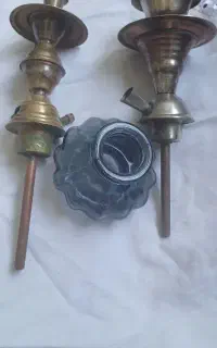 دوعدد تنه قلیان برنز مسافرتی دخترانه