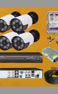 (دوربین مداربسته+پک 4تایی/باکیفیت)
