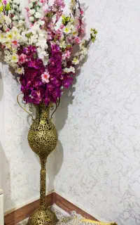گل و گلدان برنز
