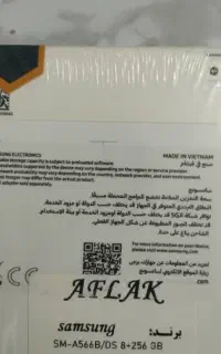 سامسونگ a56، ویتنام، ۲۵۶ حافظه، ۸ رم، مشکی
