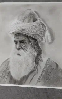 طراحی سیاه قلم(مولانا)