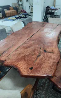 غذا خوری 8نفره رستیک چوب گردو