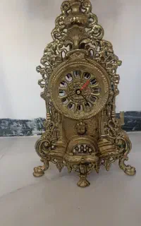 ایینه کنسول ساعت برنز