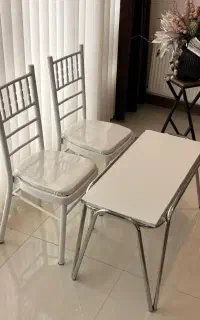 صندلی شیواری و فلزی و ظروف کرایه ای آقابیگی
