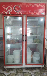 یخچال دو درب ویترینی فروشگاهی