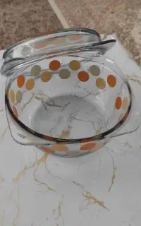 قابلمه پیرکس طرح دار شعله مستقیم
