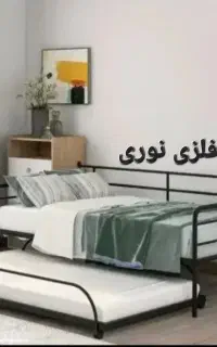 تخت فلزی ۲طبقه(تخت یکنفره مهماندار) مدل پرهام