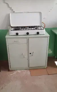 اجاق گاز ۳ شعله لعابی و میز اجاق گاز و...