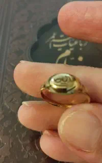 انگشتر باستانی آبکاری طلا شده