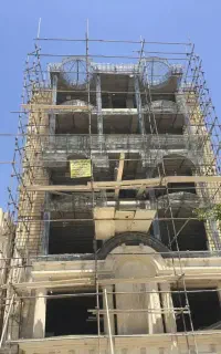 اجرای جوشکاری راویز نما داخلی شیروانی اسکلت والپست