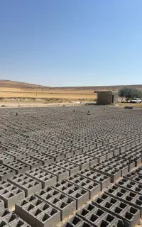 بلوک دیواری و ماسه